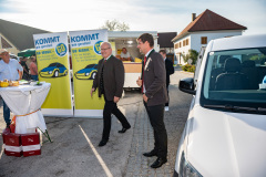 Präsentation Go Mobile Zertifizierung GmbH, Fahrzeug Segnung, Ansprachen, Landesrat Martin Gruber, Markttag, Poggersdorf, Otto Sucher, Go Mobile Kärnten, Vorstellung, Foto Thomas Hude, 6.10.2023