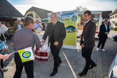 Präsentation Go Mobile Zertifizierung GmbH, Fahrzeug Segnung, Ansprachen, Landesrat Martin Gruber, Markttag, Poggersdorf, Otto Sucher, Go Mobile Kärnten, Vorstellung, Foto Thomas Hude, 6.10.2023