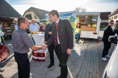 Präsentation Go Mobile Zertifizierung GmbH, Fahrzeug Segnung, Ansprachen, Landesrat Martin Gruber, Markttag, Poggersdorf, Otto Sucher, Go Mobile Kärnten, Vorstellung, Foto Thomas Hude, 6.10.2023