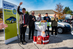Präsentation Go Mobile Zertifizierung GmbH, Fahrzeug Segnung, Ansprachen, Landesrat Martin Gruber, Markttag, Poggersdorf, Otto Sucher, Go Mobile Kärnten, Vorstellung, Foto Thomas Hude, 6.10.2023