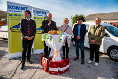 Präsentation Go Mobile Zertifizierung GmbH, Fahrzeug Segnung, Ansprachen, Landesrat Martin Gruber, Markttag, Poggersdorf, Otto Sucher, Go Mobile Kärnten, Vorstellung, Foto Thomas Hude, 6.10.2023