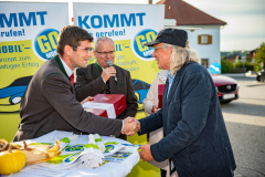 Präsentation Go Mobile Zertifizierung GmbH, Fahrzeug Segnung, Ansprachen, Landesrat Martin Gruber, Markttag, Poggersdorf, Otto Sucher, Go Mobile Kärnten, Vorstellung, Foto Thomas Hude, 6.10.2023