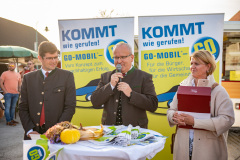 Präsentation Go Mobile Zertifizierung GmbH, Fahrzeug Segnung, Ansprachen, Landesrat Martin Gruber, Markttag, Poggersdorf, Otto Sucher, Go Mobile Kärnten, Vorstellung, Foto Thomas Hude, 6.10.2023