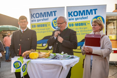 Präsentation Go Mobile Zertifizierung GmbH, Fahrzeug Segnung, Ansprachen, Landesrat Martin Gruber, Markttag, Poggersdorf, Otto Sucher, Go Mobile Kärnten, Vorstellung, Foto Thomas Hude, 6.10.2023