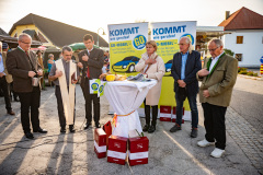 Präsentation Go Mobile Zertifizierung GmbH, Fahrzeug Segnung, Ansprachen, Landesrat Martin Gruber, Markttag, Poggersdorf, Otto Sucher, Go Mobile Kärnten, Vorstellung, Foto Thomas Hude, 6.10.2023