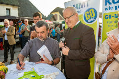 Präsentation Go Mobile Zertifizierung GmbH, Fahrzeug Segnung, Ansprachen, Landesrat Martin Gruber, Markttag, Poggersdorf, Otto Sucher, Go Mobile Kärnten, Vorstellung, Foto Thomas Hude, 6.10.2023