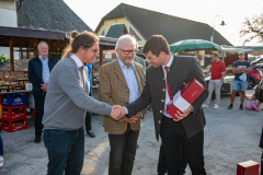 Präsentation Go Mobile Zertifizierung GmbH, Fahrzeug Segnung, Ansprachen, Landesrat Martin Gruber, Markttag, Poggersdorf, Otto Sucher, Go Mobile Kärnten, Vorstellung, Foto Thomas Hude, 6.10.2023