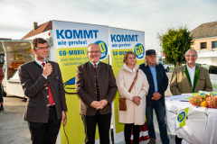 Präsentation Go Mobile Zertifizierung GmbH, Fahrzeug Segnung, Ansprachen, Landesrat Martin Gruber, Markttag, Poggersdorf, Otto Sucher, Go Mobile Kärnten, Vorstellung, Foto Thomas Hude, 6.10.2023