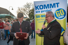 Präsentation Go Mobile Zertifizierung GmbH, Fahrzeug Segnung, Ansprachen, Landesrat Martin Gruber, Markttag, Poggersdorf, Otto Sucher, Go Mobile Kärnten, Vorstellung, Foto Thomas Hude, 6.10.2023